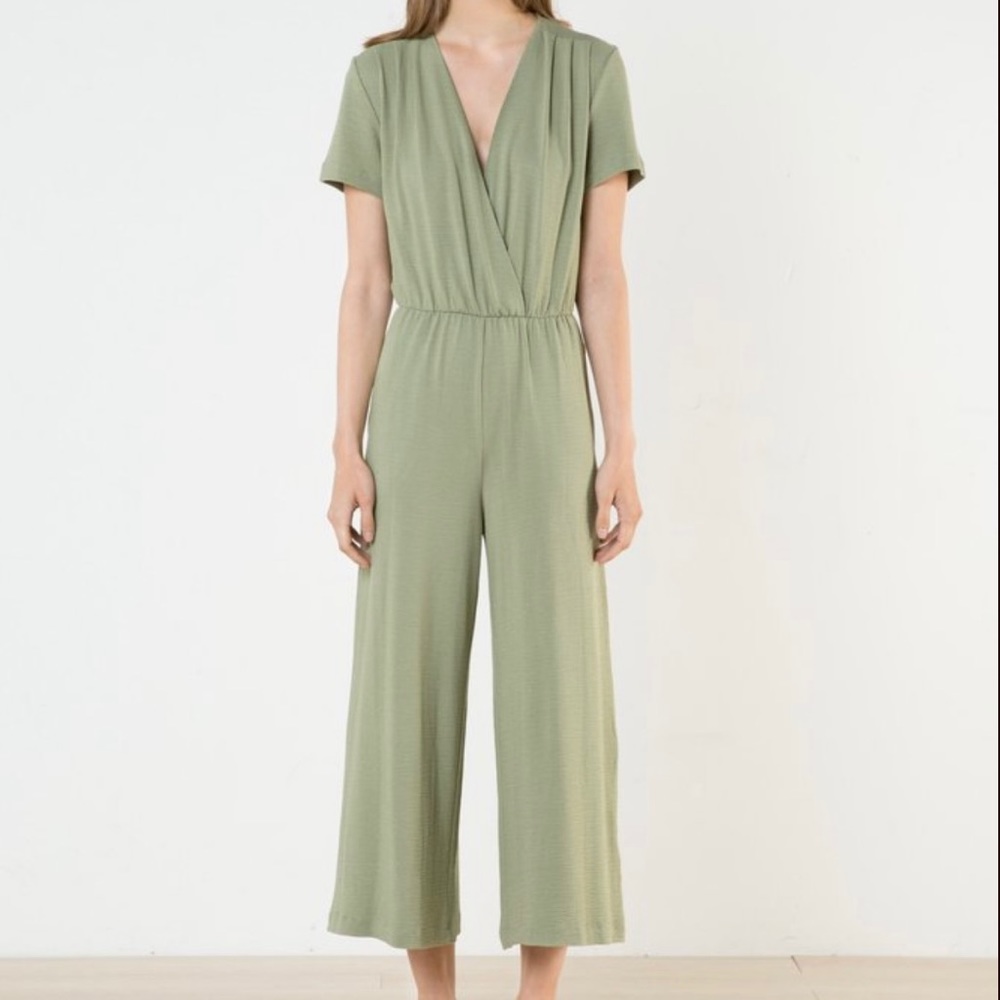 Oak + Fort Sage Green Jumpsuit - Picture 1 of 8